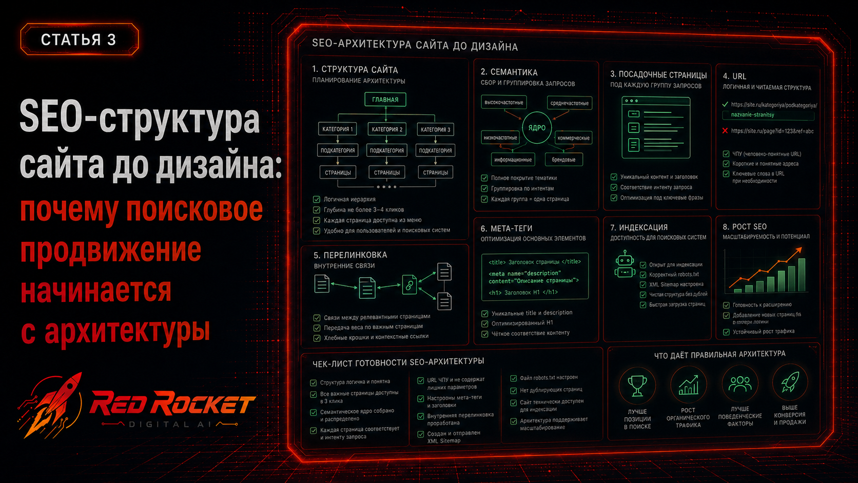 SEO-структура сайта до дизайна: почему поисковое продвижение начинается с архитектуры